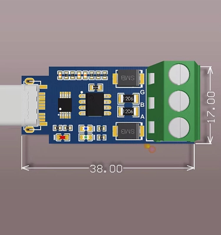 Android type-c-dən 485-ə qədər modul, mobil telefon USB-si 485-ə, serial port OTG-dən 485-ə qədər, Android planşetlərini dəstəkləyir