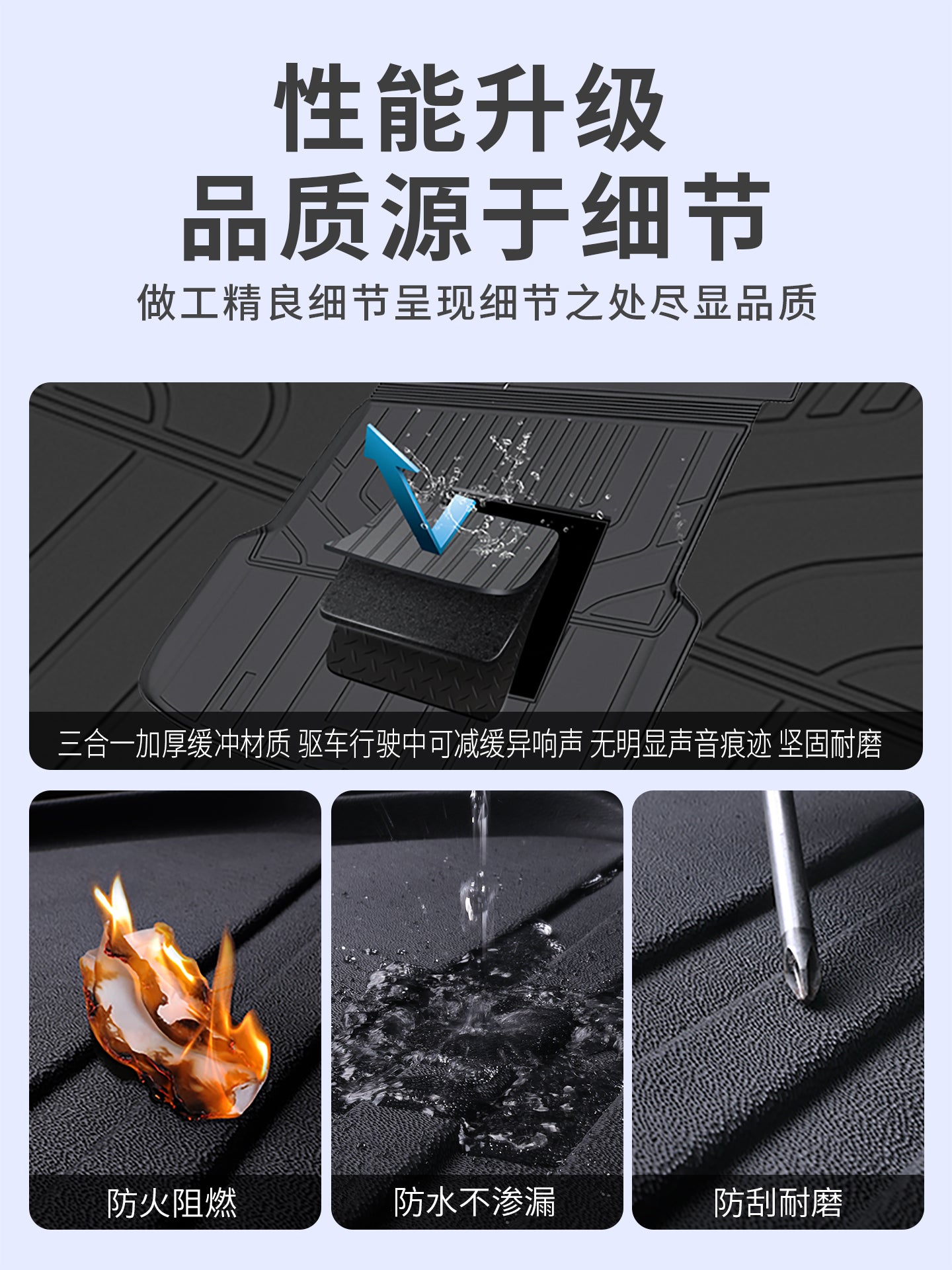 Suitable for NIO Firefly 2025 car trunk mat, TPE trunk mat modification accessory 25