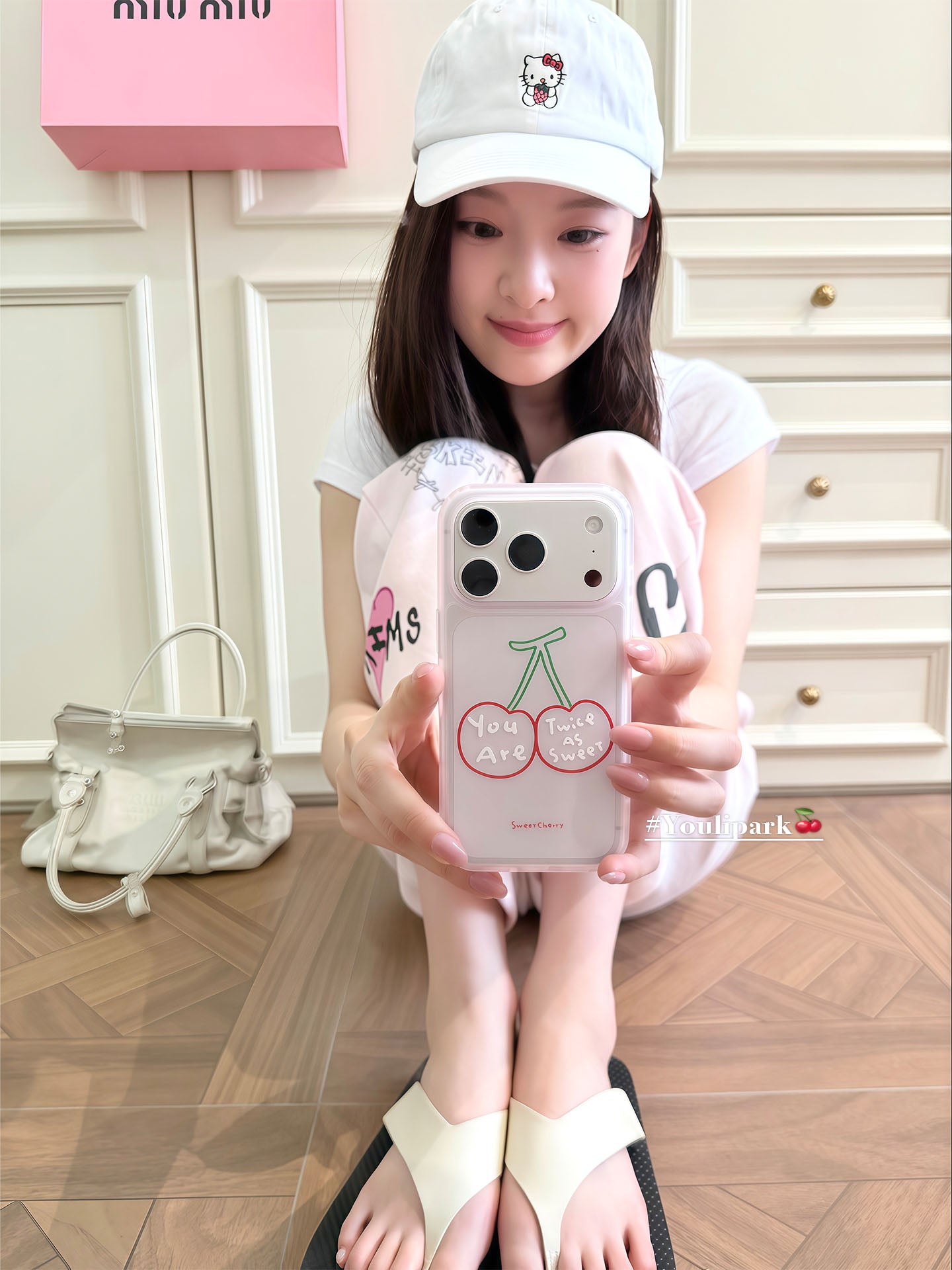 Yuri Park ins yay sadə girly tutqun çəhrayı xətlər Albalı 17 17pro Apple 17ProMax mobil telefon qutusu iPhone16 hər şey daxil 14 yeni 16Promax qoruyucu örtük
