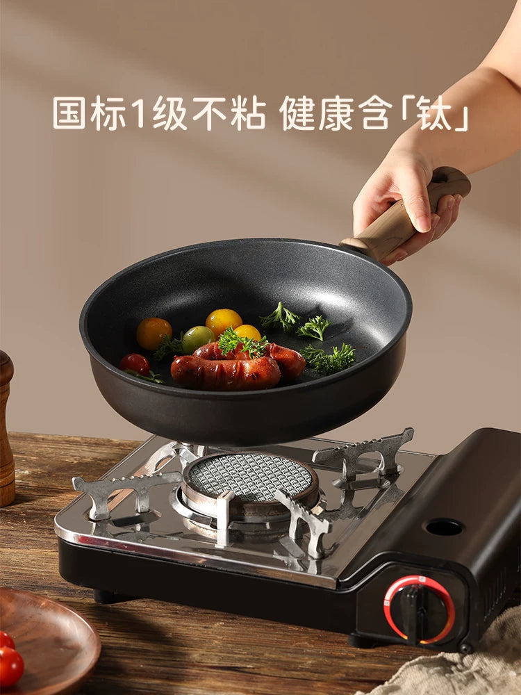 Yerkökü qabı yapışmayan tava məişət titan tava biftek tavası səhər yeməyi omlet qabı induksiya sobası xüsusi wok