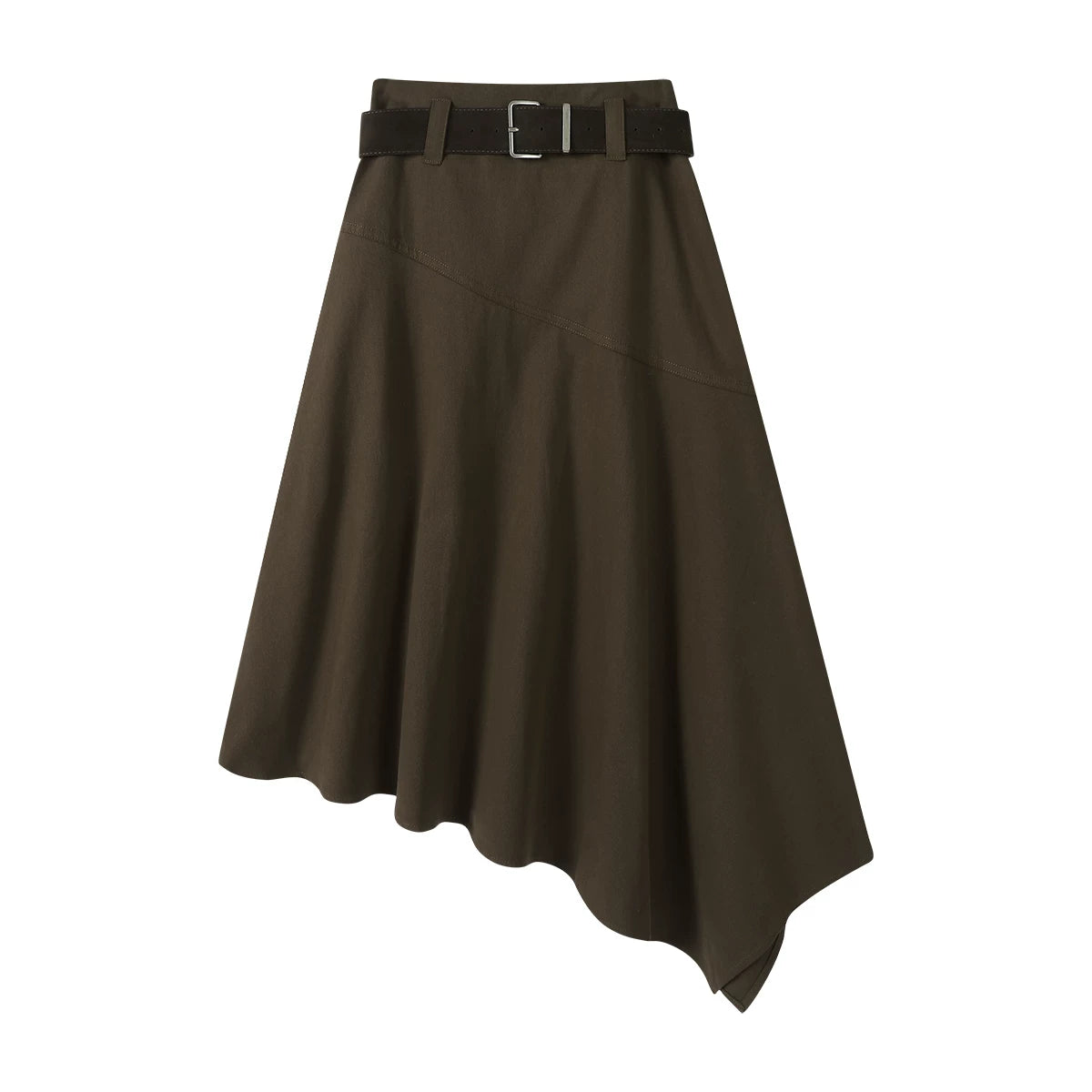 Cholisa-nın qadınlar üçün yaz və payız üçün mükəmməl olan, qeyri-müntəzəm dizaynlı, yüksək belli A-xəttli ətək. Çox gözəl midi ətək.