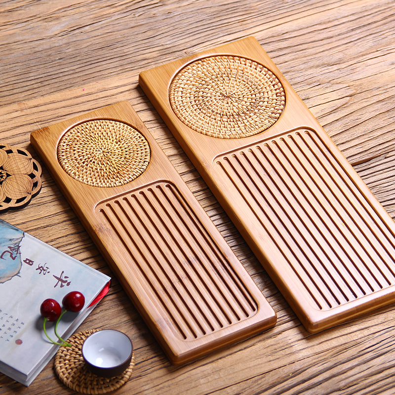 Bambuk ağacından hazırlanmış çay qabı quru qabarcıqlı masa məişət Yapon əl istehsalı bərk ağacdan drenaj qabığı sadə Kung Fu çay dəsti nəlbəki dəniz qabı kiçik