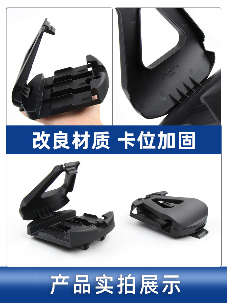 Mercedes-Benz C180, E200, E260, CLS300 baqaj və arxa yük sahəsi xəbərdarlıq üçbucağı mötərizəsi qısqacı üçün uyğundur