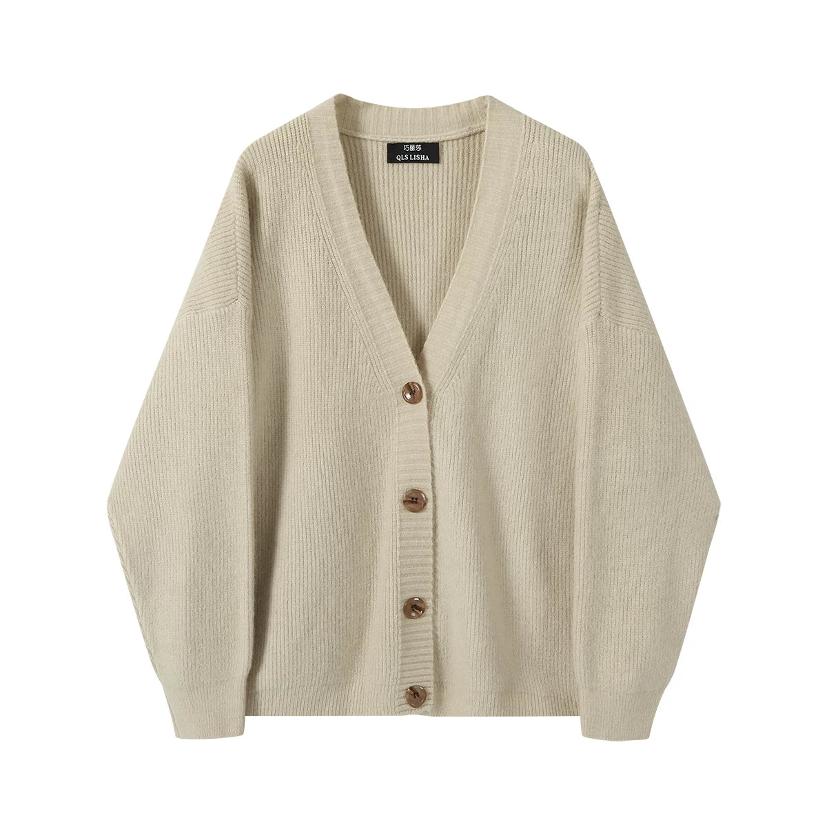 Cholisa boş hırka sviteri, payız və qış üçün şık və unikal trikotaj üst geyimi, rahat və zərif bir ab-hava yaradır.