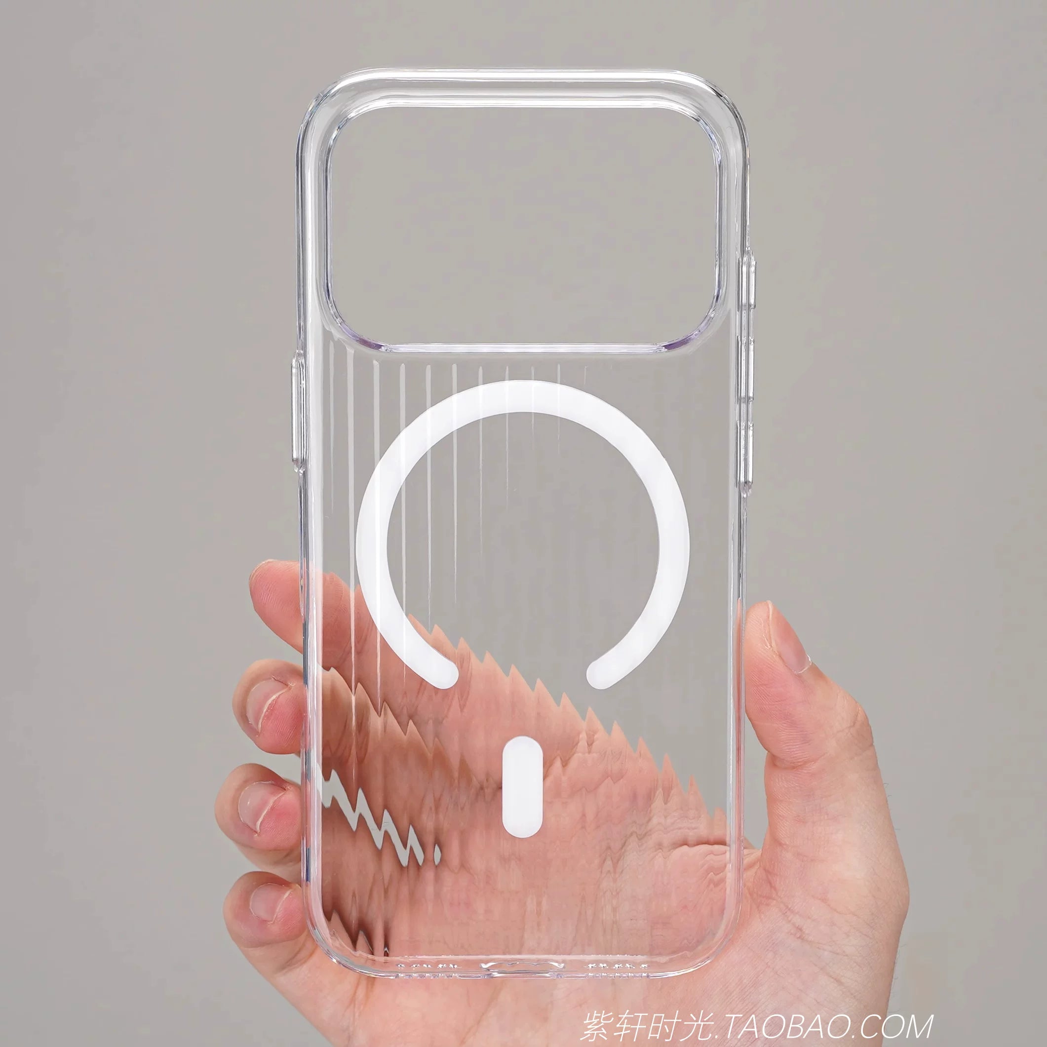 Buz tutqun şaxtalı ağ Magsafe maqnit doldurma Xiaomi 17pro mobil telefon qutusu K90Max çamadan nümunəsi 15 ızgara büzməli 14 sərt 13Ultra Redmi K80 barmaq izinə və kirə davamlıdır