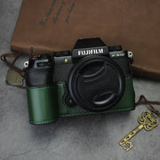 Fuji xt30III kamera çantası X100Vi dəri qutu XT5 əsl dəri xs10 XS20 XH2 XM5 XT50 üçün uyğundur