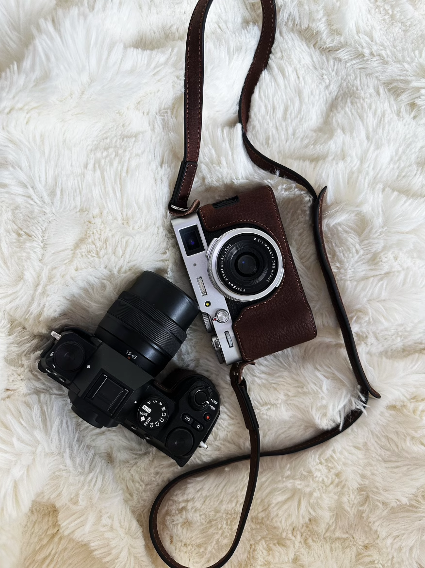 Fujifilm XS20 dəri qoruyucu qutu XT5 kamera çantası XM5XT50XT30 birinci, ikinci və üçüncü nəsil X100Vi baza aksesuarları