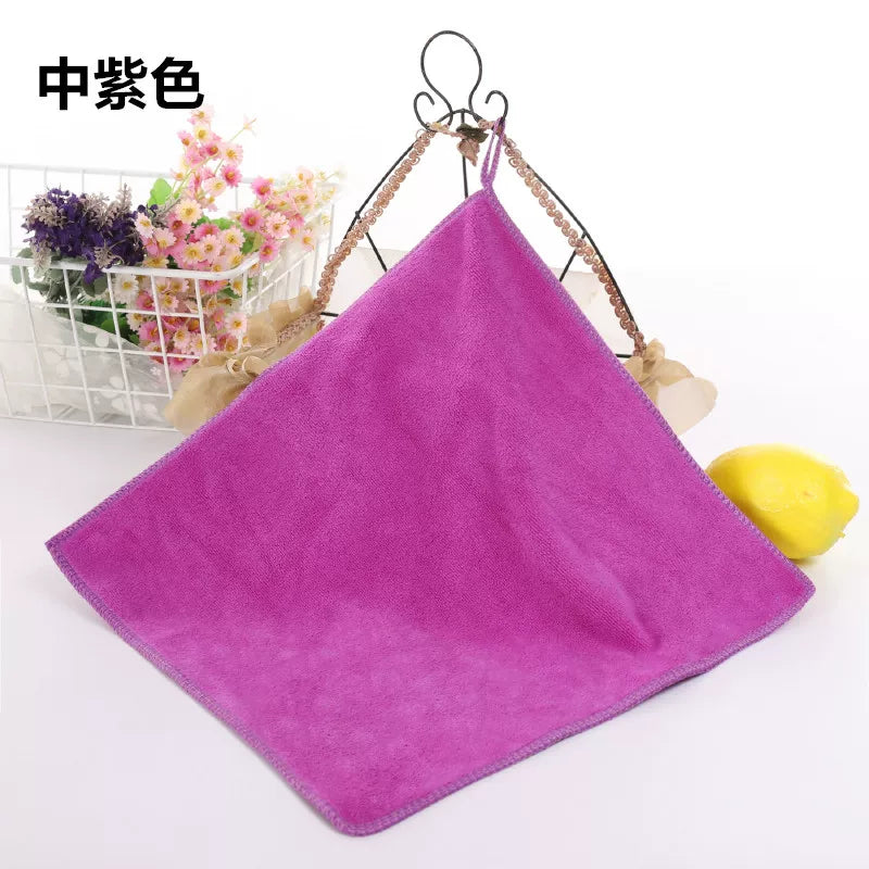 10 paket qalınlaşdırılmış uşaq bağçası qarmaqlı kvadrat dəsmallar, təmizlik üçün təmiz cır-cındır, su uducu və tüysüz gözəllik dəsmallarının topdan satışı