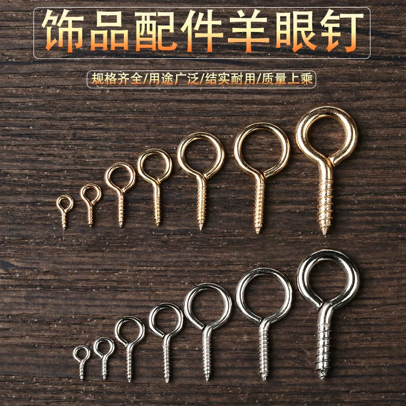 Qoyun gözü vinti asma üzük qoyun gözü qarmaq DIY əl işi zərgərlik metal aksesuarlar qoyun gözü vinti özünü vuran qarmaq kulon