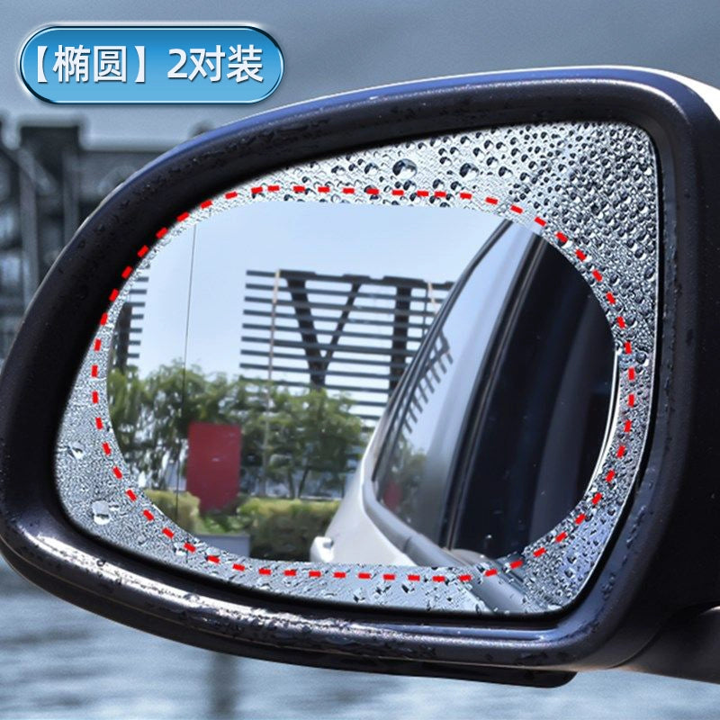 Arxa Görünüş Güzgüsü Yağış keçirməz Film Arxa Görünüş Güzgüsü Yansıtıcı Avtomobil üçün fantastik məhsul Yağış suyuna davamlı duman əleyhinə şüşə pəncərə Yağışlı gün filmi