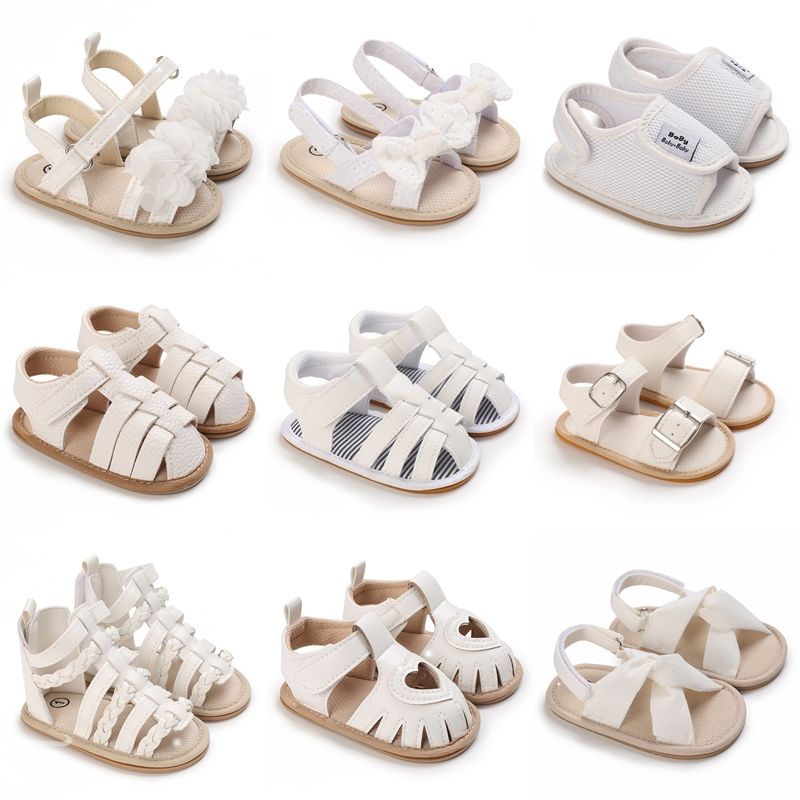 Yeni Uşaq Ayaqqabıları Yay Oğlan Qız Nəfəs ala bilən Sandalet Toddler Fl