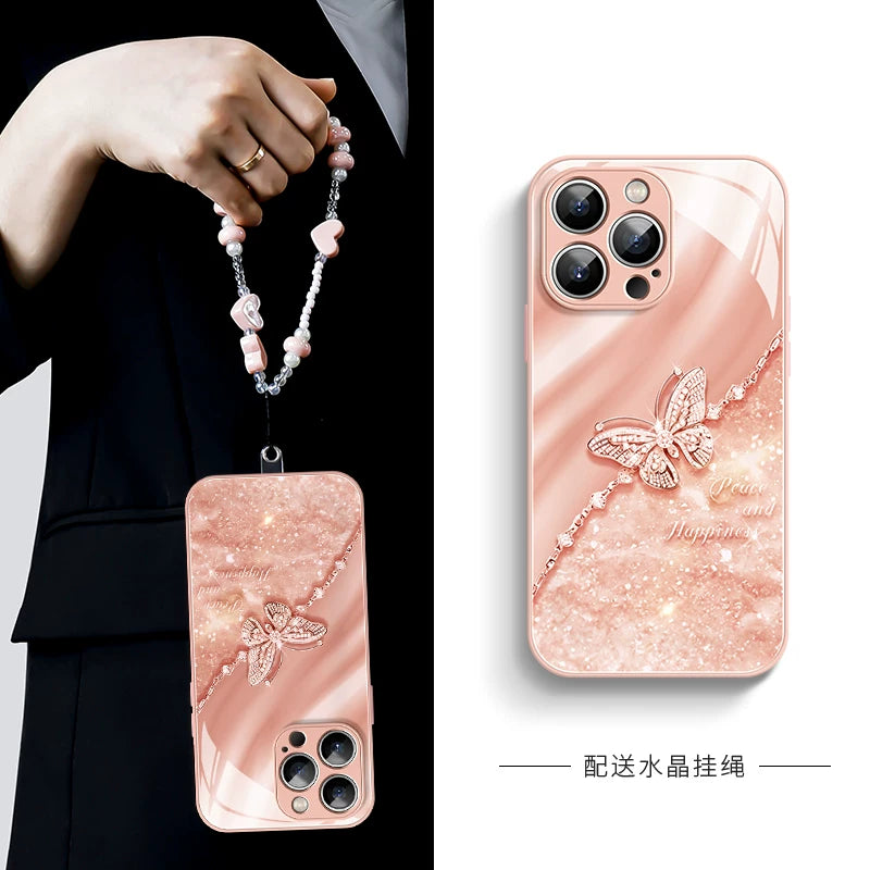 iphone15promax mobil telefon qutusu üçün uyğundur yeni 17pro dəst 16 alma 15 hər şey daxil 14 lanyard ilə 13 qabıq 12 düşməyə qarşı 16pro yüksək səviyyəli maks qadın 17air modeli plus şüşə 11