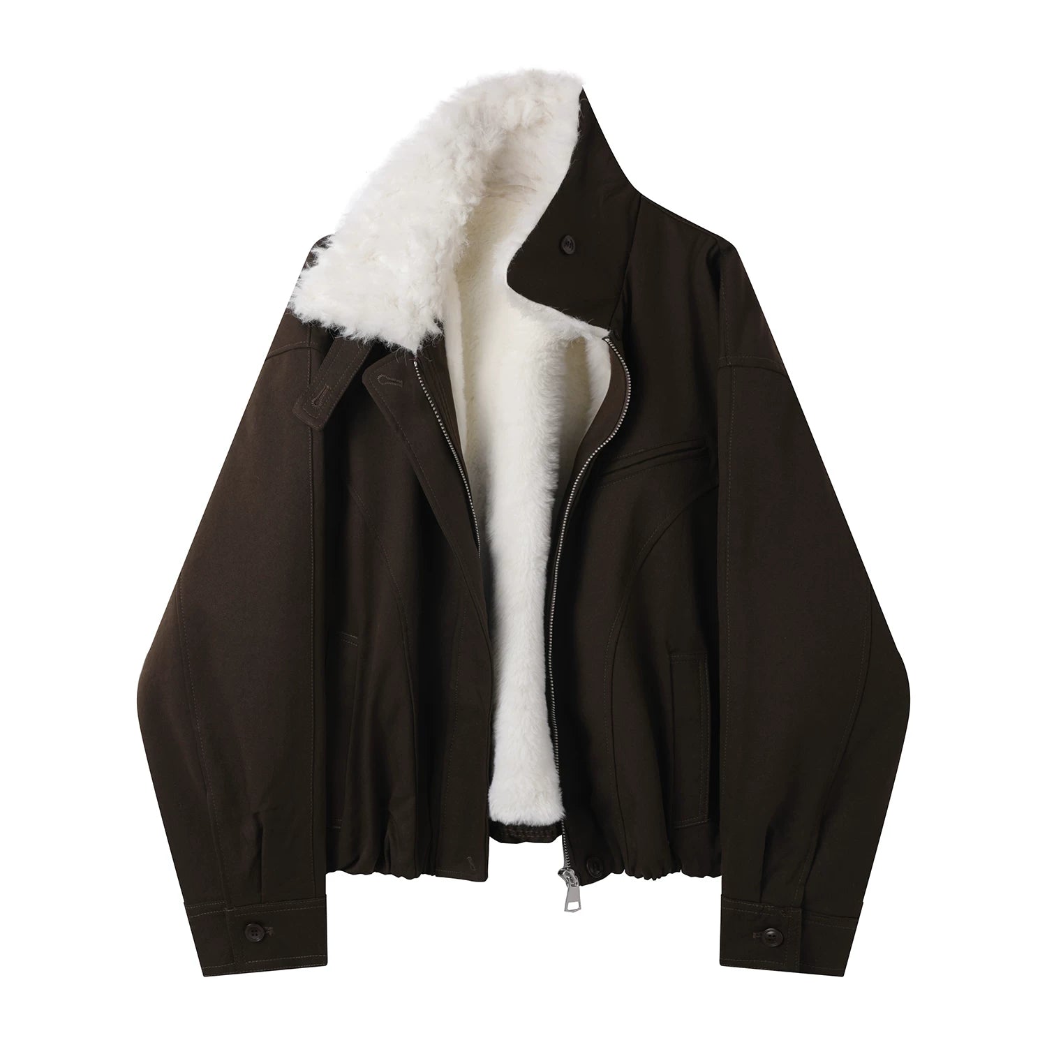 Cholisa Quzu Yunlu Pambıq Palto Qalınlaşdırılmış Qış Paltosu Qadınlar üçün 2025-ci ilin Qışı Yeni Amerika Üslublu Boş Çoxfunksiyalı Retro Parka