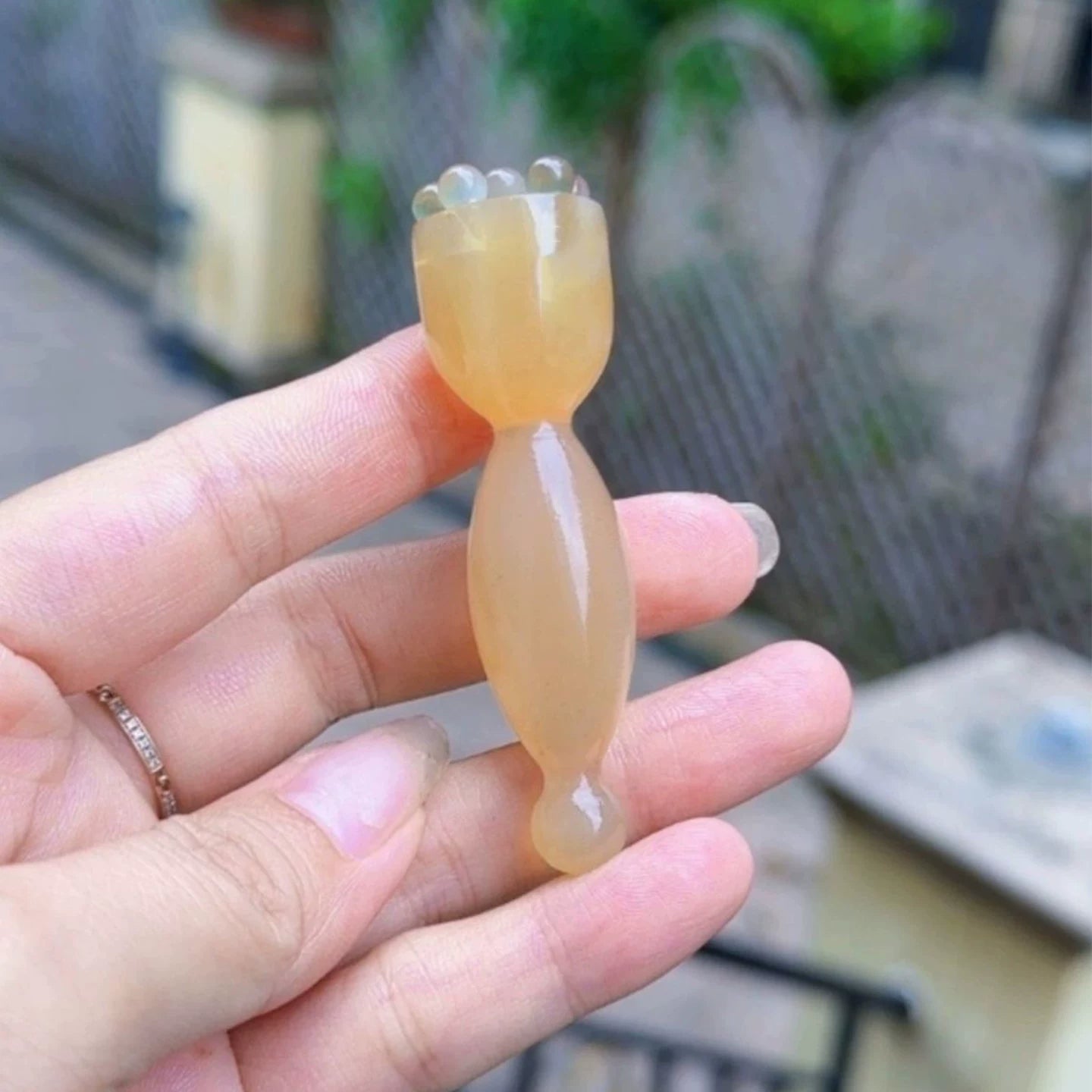 Suzaku Üç Peks Aləti Qoyun Xarakterli Göz Lotus Toxumu Tıxacı Akupressur Çubuğu Göz Qara Halqaları Göz Torbaları İncə Xətlər