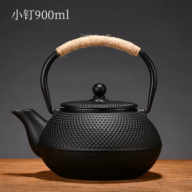 Dəmir çaydan, çaydan, çaydan, karbon soba, açıq alov, su qaynatmaq, çaydan etmək, yapon çuqun çaydanı, sobanın ətrafında çay etmək olar