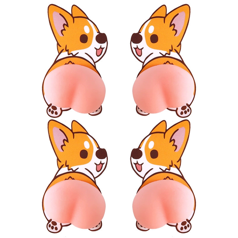 Crayon Xiaoxin avtomobil qapısı toqquşmaya qarşı stikerlər avtomobil sevimli çimdik butt silikon bamper zolağı açıq qapı anti-cızıq silmək dekorativ etiket