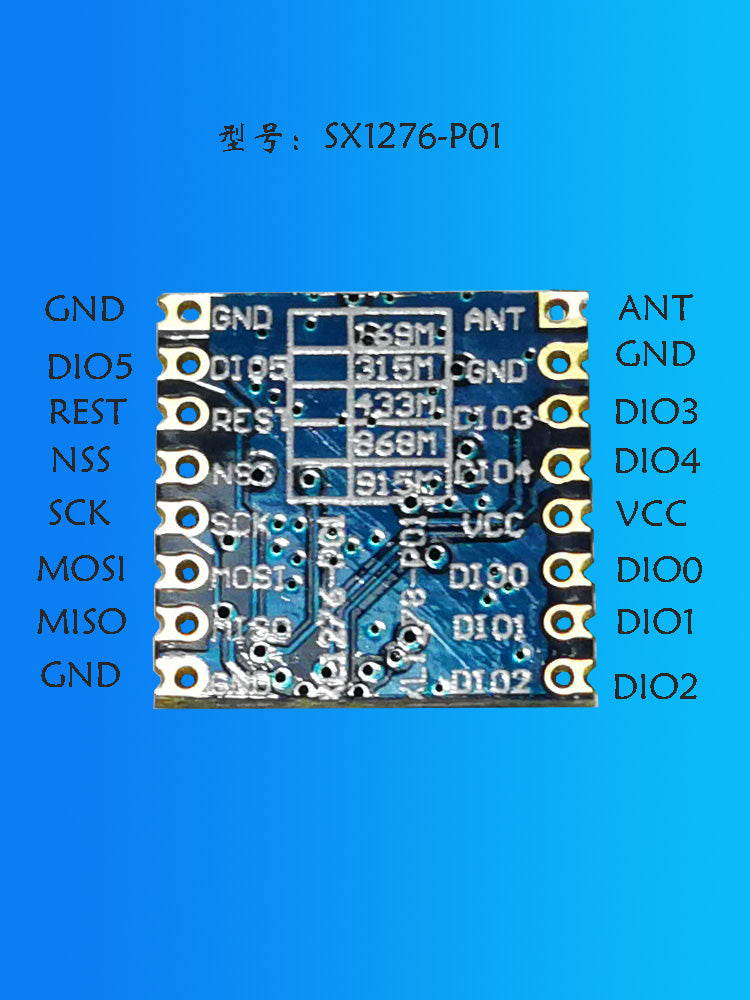 SX1276 simsiz LORA yayılmış spektr modulu 868M915M uzun məsafəli arduino simsiz qəbuledici stm32 spi