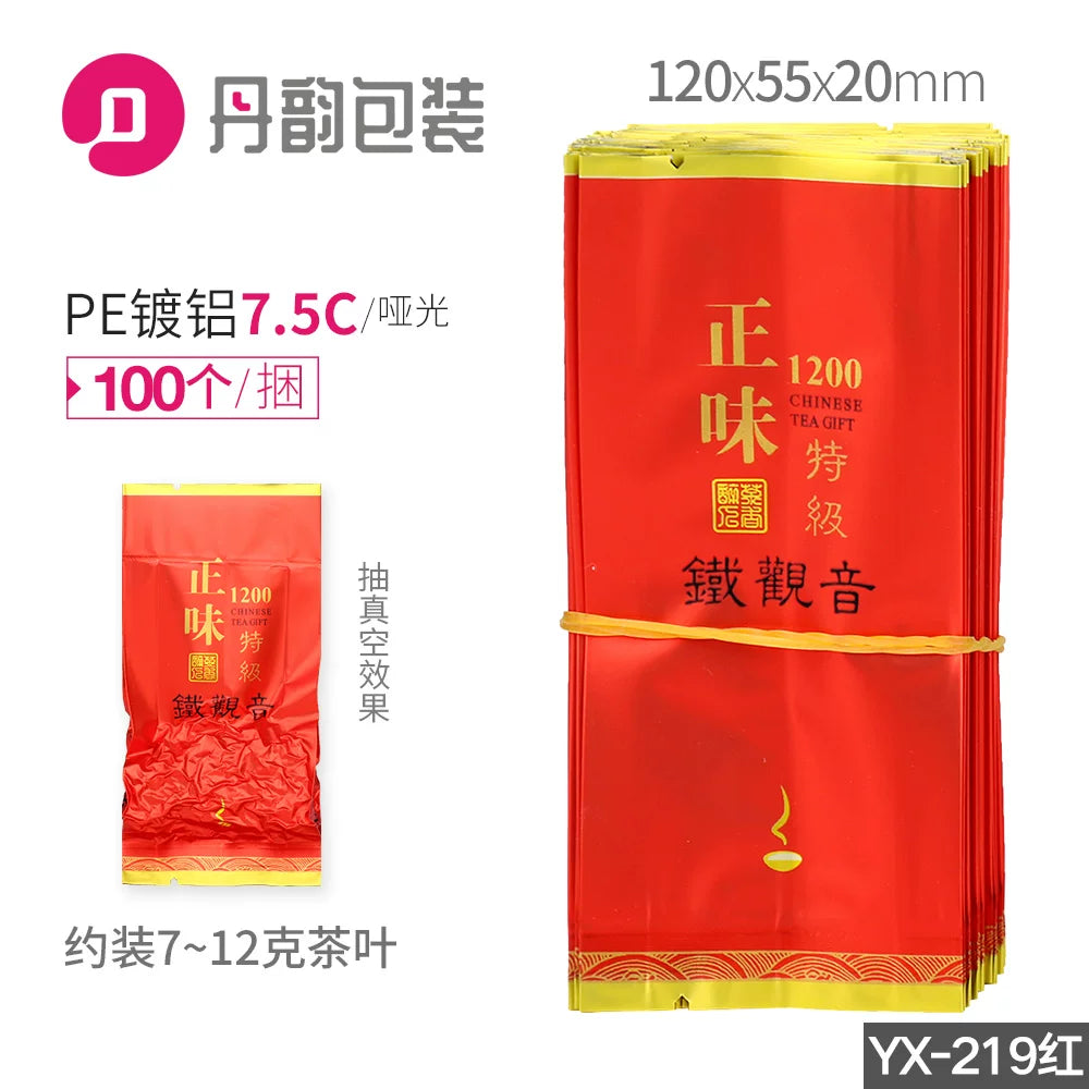 Tieguanyin çay qablaşdırma çantası 5-10g kiçik qabarcıq çanta alüminium folqa plastik vakuum çantası birdəfəlik qida çayı paketi
