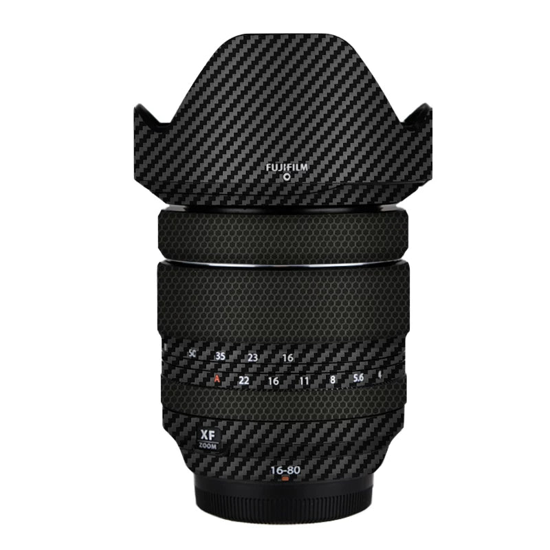 Meibendo Fuji XF16-80 F4 lens üçün uyğundur qoruyucu film karbon fiber 1680 stiker buzlu tutqun dəri stiker 3M
