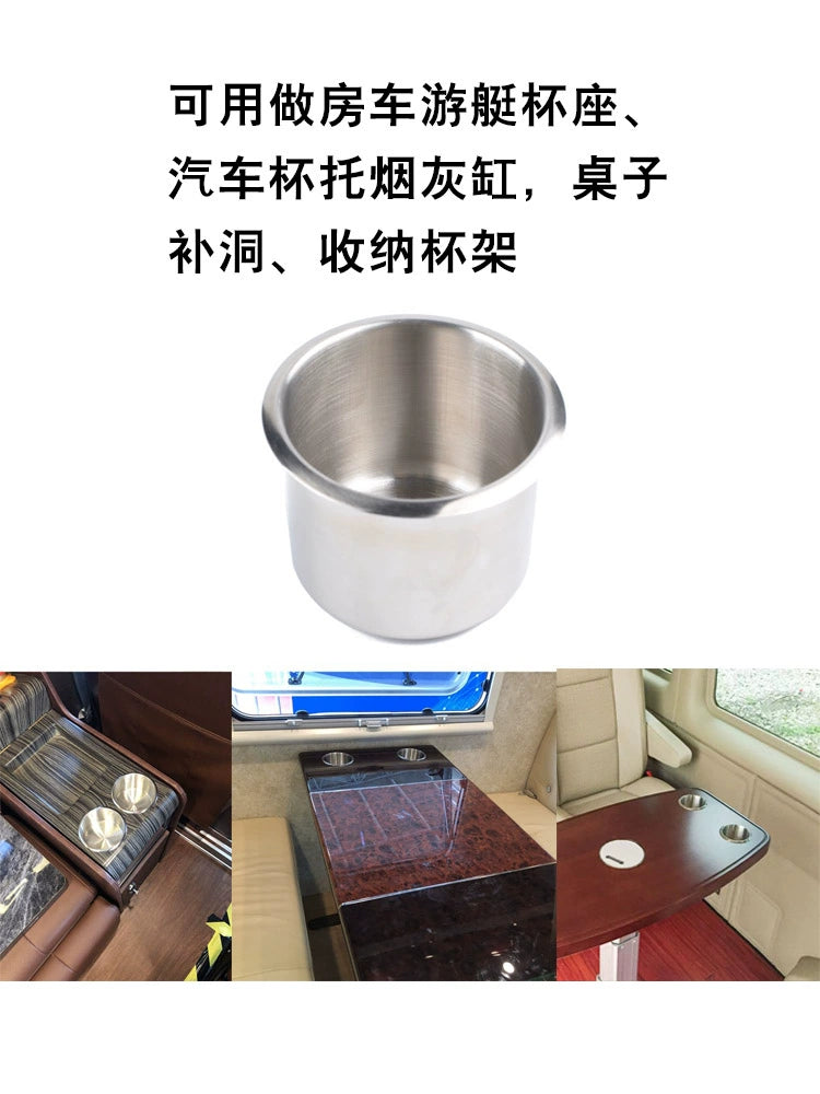Paslanmayan Polad Kubok Nəlbəki Divan Kuboku Oturacaq RV Yaxta Bərpa Yük maşını Avtomobil Su Bardağı Tutacağı Kubok Yuvası Avtomobil Külqabı