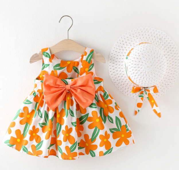 Qızlar üçün yay geyimləri körpə 1 1/2 yaşlı körpə geyimləri uşaqlar üçün