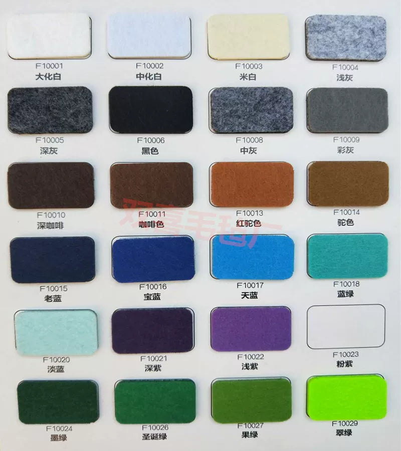 Qara və ağ boz rəngli yapışqan keçə öz-yapışan flanel fon divar bəzəyi toxunmamış parça əl işi D IY çanta toxunmamış parça