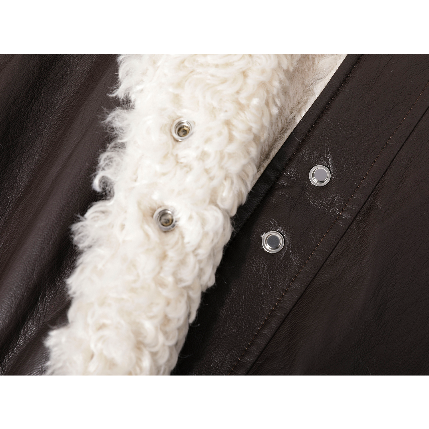 Chorissa Fransız Retro Dəri Qırxma Palto Qadın Payız və Qış Yun Astarlı Qalınlaşdırılmış 2025 Yeni Çoxfunksiyalı Gödəkçə