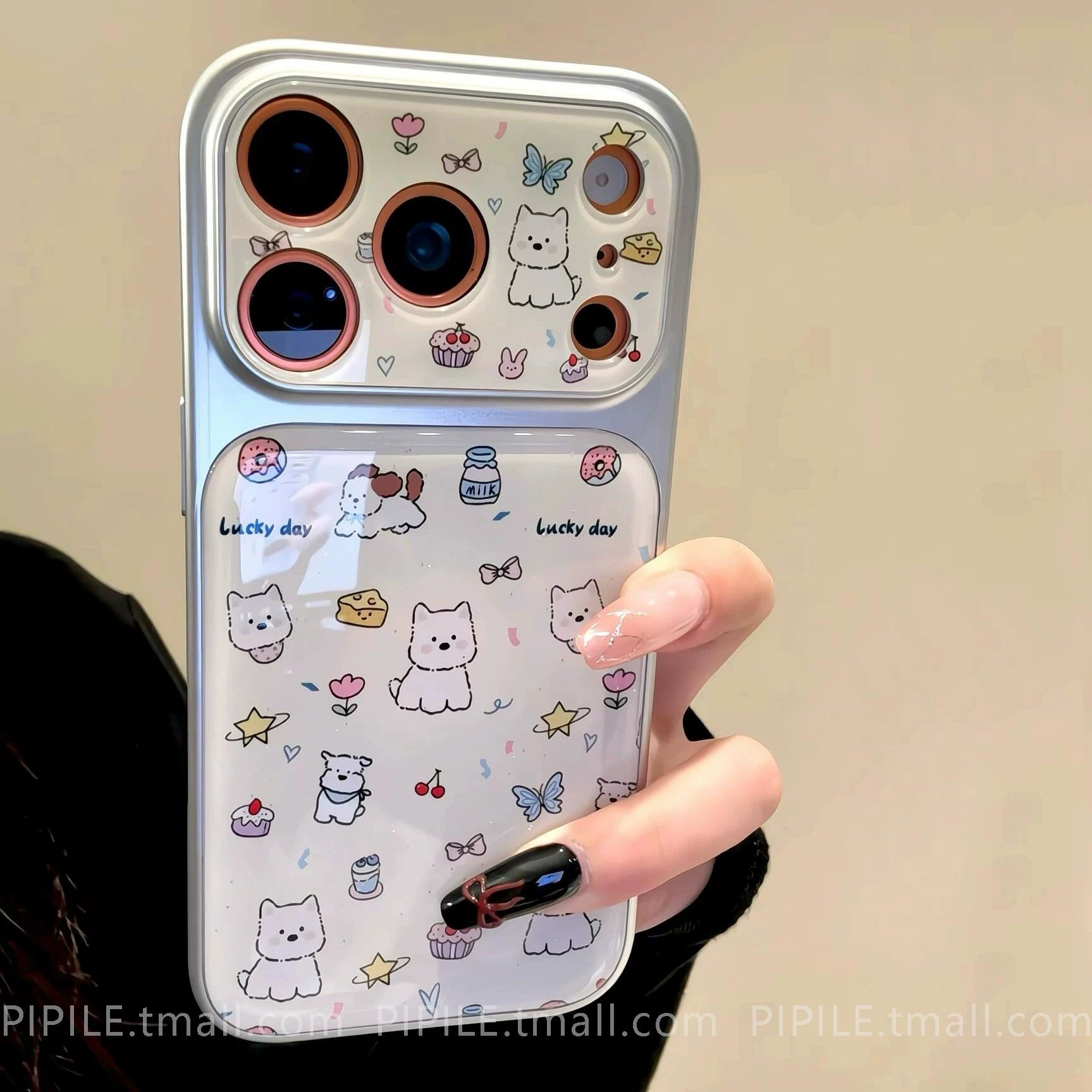 iPhone17pro Apple 17promax mobil telefon qutusu yeni 17 qabaqcıl 15 hər şey daxil 14 qadın 16 sevimli PRO payız əleyhinə pm əyləncə dəsti üçün uyğun olan yüksək görünüşlü sevimli ev heyvanı West Highland iti