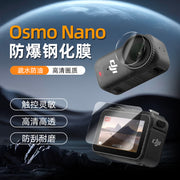 Sənaye DJI Nano temperli film Osmo Nano idman kamerası ekran filmi HD partlayışa davamlı DJI nano geyilə bilən kamera ekran qoruyucu filmi əks etdirən cızıqdan qoruyan aksesuarlar üçün uyğundur.