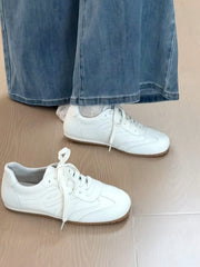 Qadınlar üçün retro ağ idman ayaqqabıları, 2025-ci ilin yeni payız modası, çox yönlü yumşaq dabanlı Argande məşq ayaqqabıları, yüngül gündəlik idman ayaqqabıları.