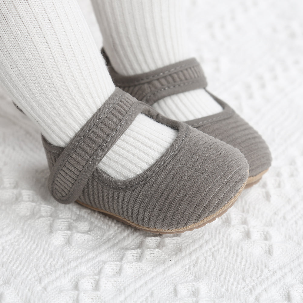 Bahar Payız Uşaq Ayaqqabıları Solid Rəng Baby Girls Prewalker An