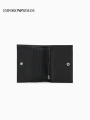[Yeni il hədiyyəsi] EMPORIO ARMANI Kişilər üçün dana dərisindən hazırlanmış fermuarlı pul kisəsi/kart tutacağı