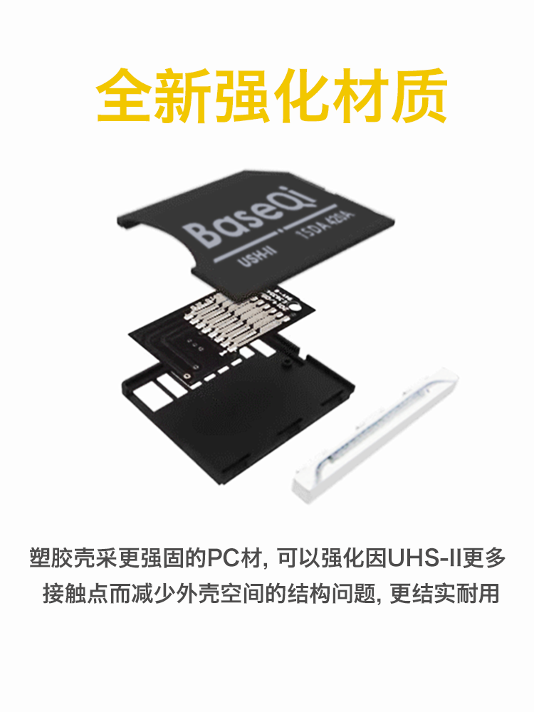 BaseQi Apple MacBookPro 2021/2022 seriyası alüminium ərintisi Shenyin adapter kartı microSD kart sahibi