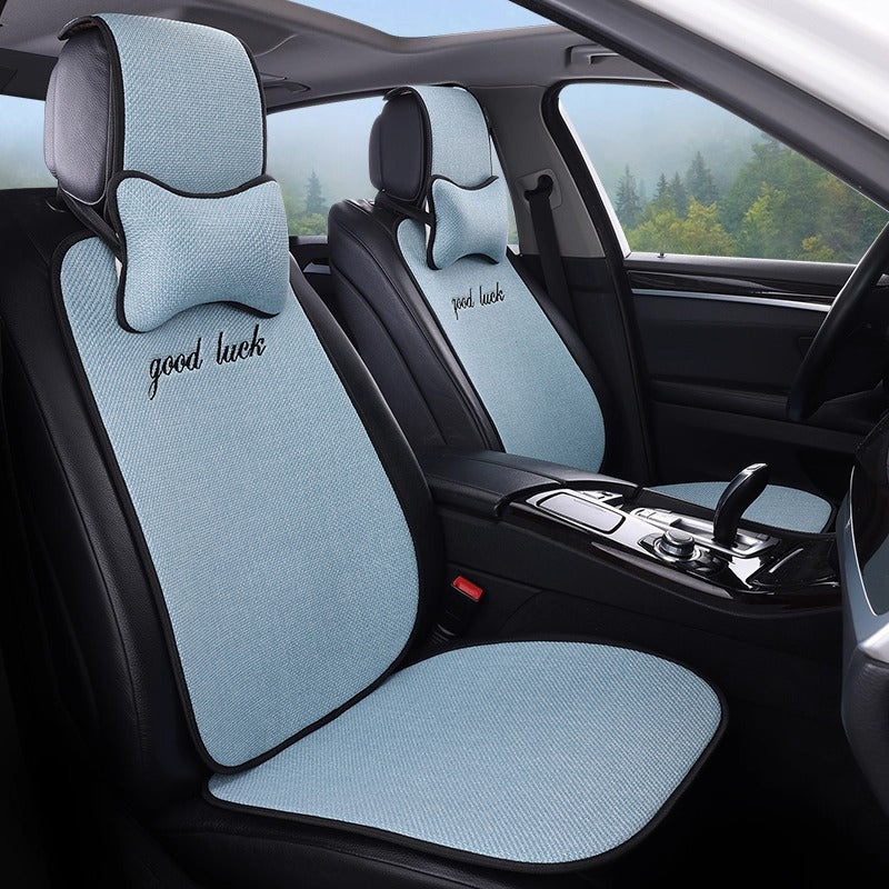 Car seat cushions, back seats, for all seasons, premium feel, 2025 new style, ventilated and breathable, canvas cover for driver's seat.