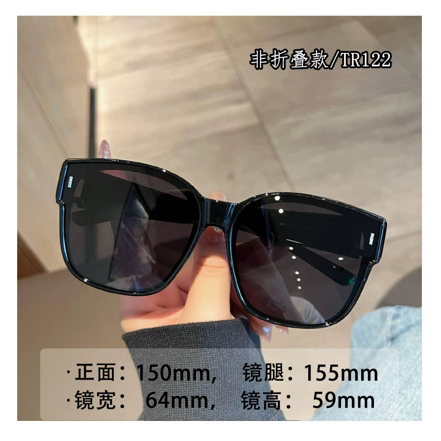 Outdoor alpinizm ultra yüngül TR qatlanan güzgü dəsti qadınlar üçün miyopiya günəş eynəyi, kişilər üçün anti-UV sürücülük günəş eynəyi ilə taxıla bilər