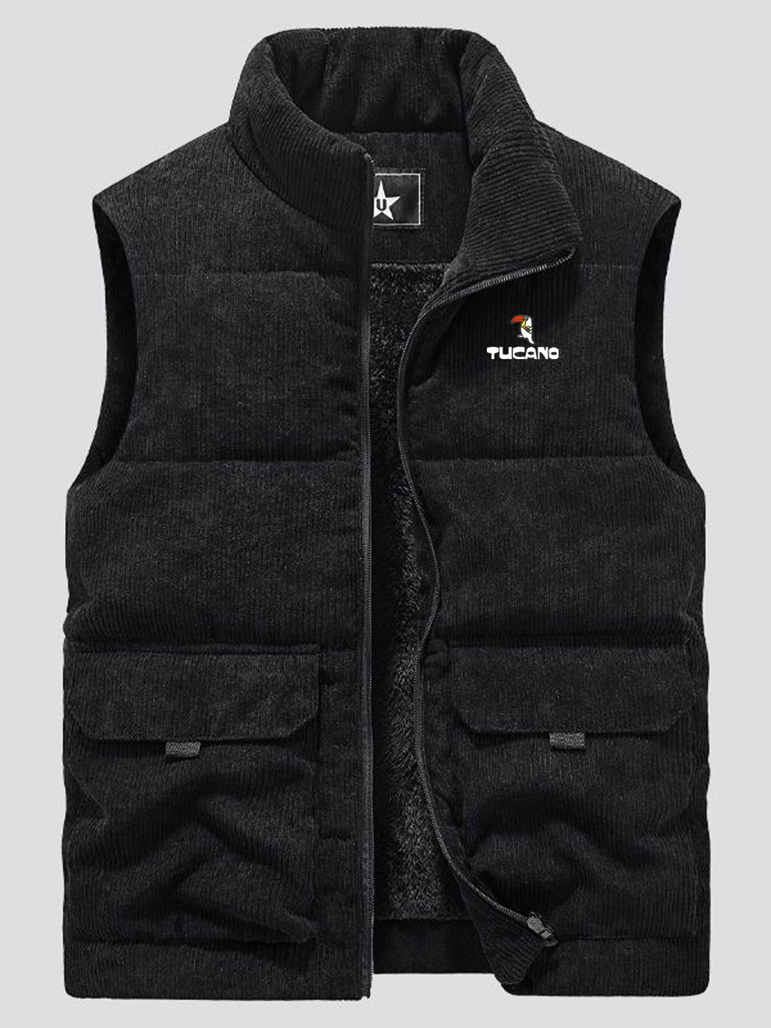 Kişilər üçün Ağacdələn Məxmər Jilet, Payız və Qış, Yun astarlı, Qalın, İsti, İş Geyimi Jilet Gödəkçə