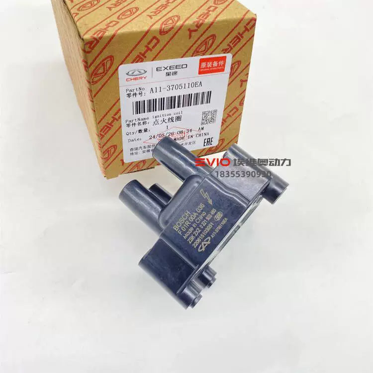 Chery E3, Fengyun 2, Qiyun 23, Karry K50/K60, Elegance, Kaiyi C3, E3 ignition coil, high voltage wire, spark plug