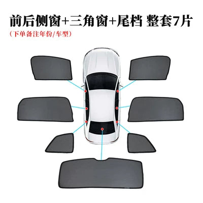 Maqnit günəşdən qoruyan Honda Stepwgn Spada RP3/5 RG RK avtomobil pəncərəsi üçün günəşdən qoruyucu örtüklə uyğundur