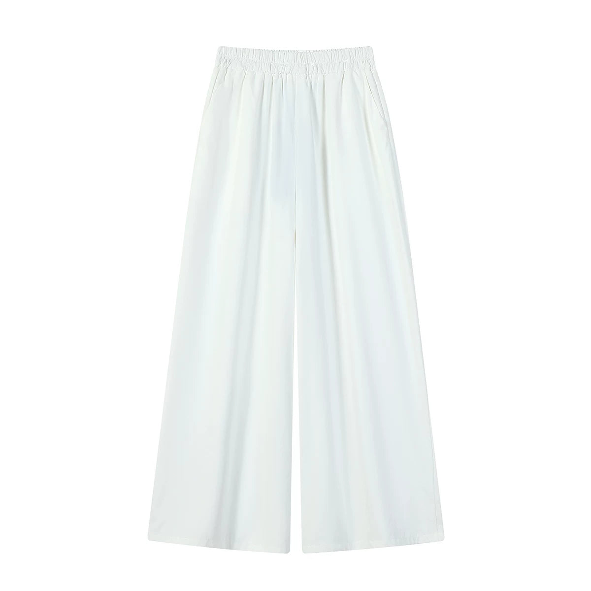 Bu ilin dəbli, geniş, dartılmış, qadınlar üçün gündəlik şalvarlar yüksək belli, arıqladıcı və yay üçün idealdır.