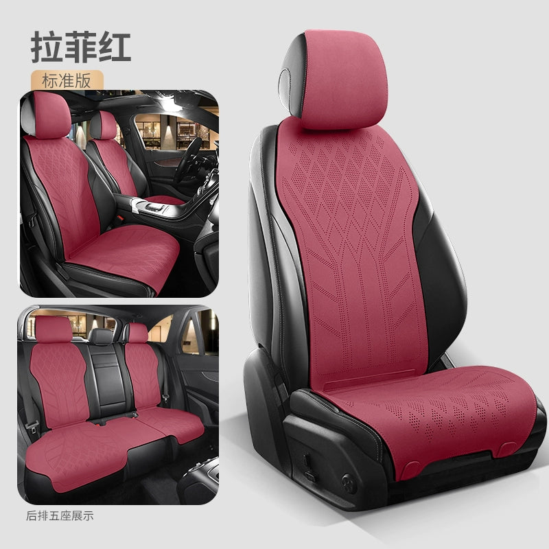 2025 Avtomobil Oturacaq Yastığı Bütün Mövsüm Universal Oturacaq Yastığı Zamşa Qış İstilik Oturacaq örtüyü Kiçik Bel Süet Yarım Ətraflı