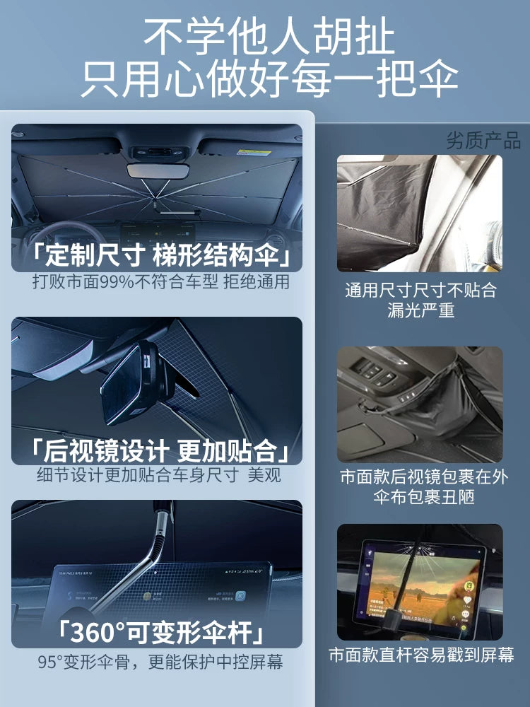 Car sunshade, 300/500/400/700Hi4-T windshield sunshade, light blocking panel