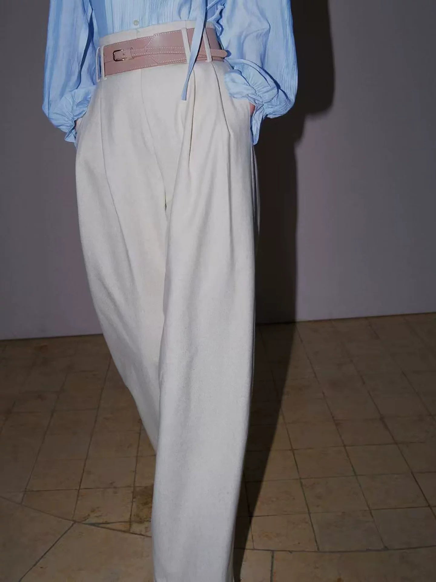 2025 Tünd Yaşıl Yun Jilet, Tünd Yaşıl Köynək Dəsti, Yüksək Bel Geniş Ayaqlı Şalvar, Professional Uniseks Üç Hissəli Dəst