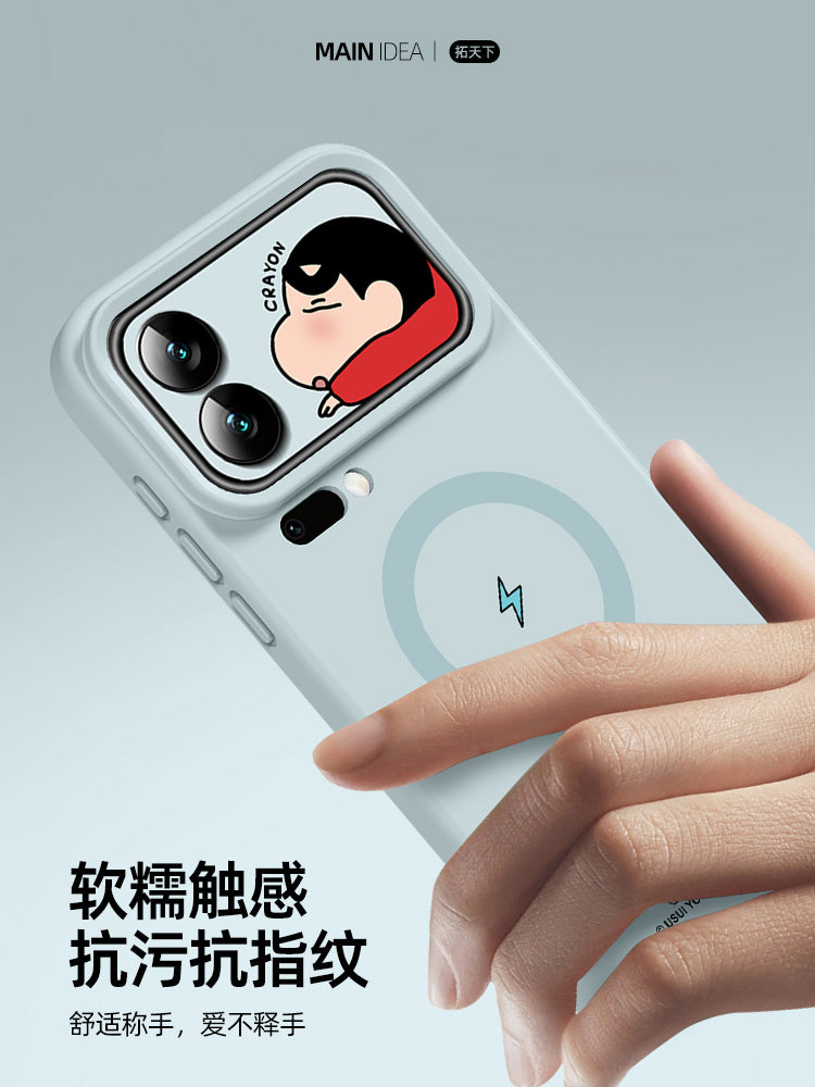 Xiaomi 17promax mobil telefon qutusu üçün uyğundur, maqnit emiş Xiaomi 17max lens, hər şey daxil xiaomi15pro yeni 14ultra maye silikon qoruyucu qutu 15u düşmə əleyhinə spro shell on yeddi pm