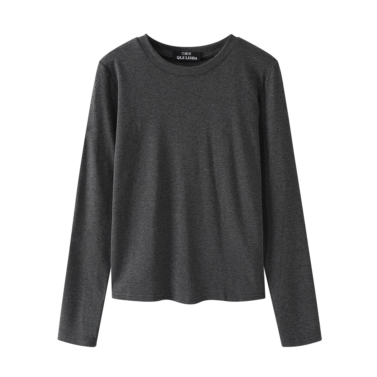 Chiao Lisa Miu üslubunda qadın jileti, yaz və payız boz rəngli uzunqol trikotaj, laylı, içi boş jilet iki hissəli dəst