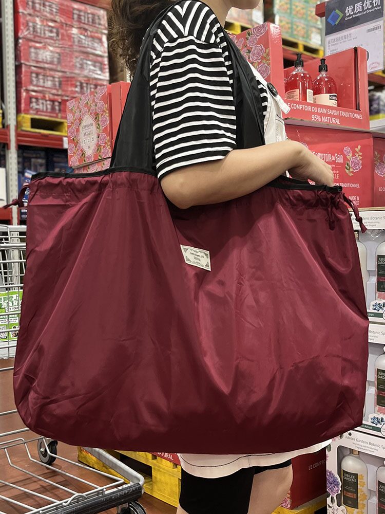 Böyük tutumlu qatlanan supermarket alış-veriş çantası portativ ekoloji cəhətdən təmiz çanta suya davamlı moda alış-veriş çantası səyahət saxlama çantası