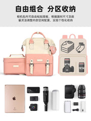 Cwatcun Hong Kong Carden Sırt Çantası Kamera Çantası Saxlama Çantası Liner Çantası Gündəlik Rəng Uyğunluğu Mikro SLR Kişi və Qadın Cütlük Fotoqrafiya Çantası Fuji xt50 Canon R50 Sony Nikon z30 üçün uyğundur
