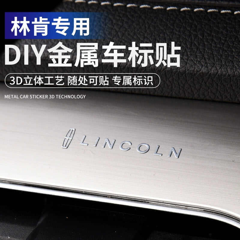 Metal Avtomobil Etiketləri 3D Üçölçülü Etiketlər Avtomobil Loqosu Mərkəzi İdarəetmə Pəncərəsi Avtomobil Daxili Dizayn Modifikasiyası Qəşəng Yaradıcı Dekorativ Etiketlər Neytral