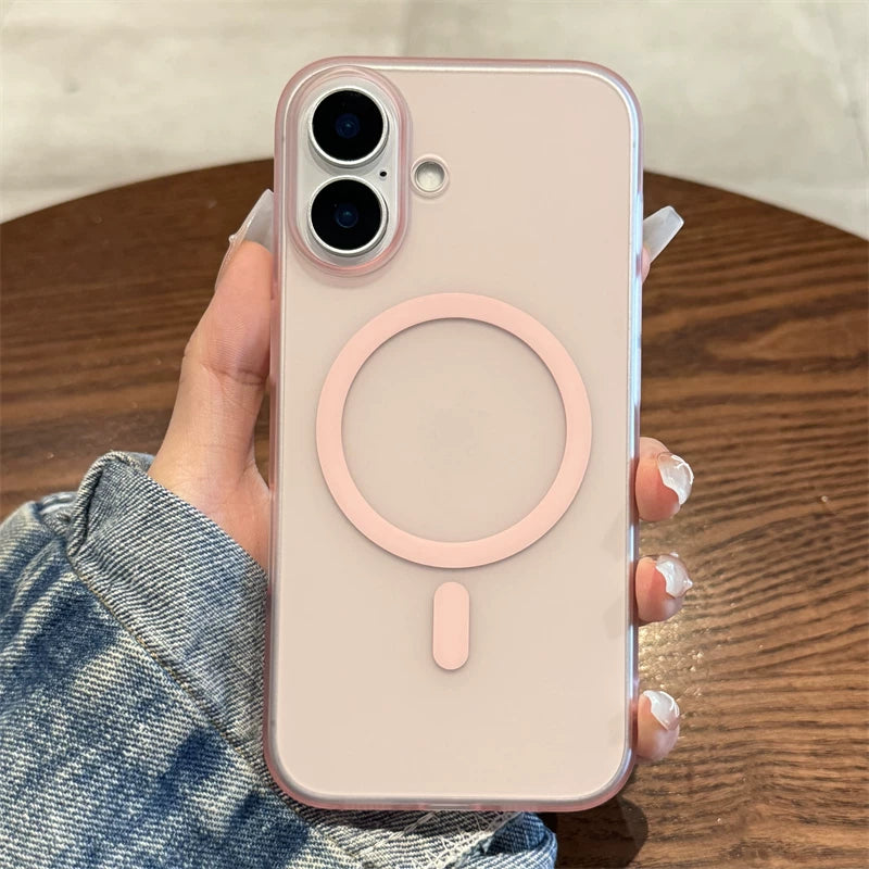 Apple 17 cib telefonu qutusu, yeni ultra nazik iphone16promax maqnit şaxtalı 17pro yüksək səviyyəli plus hər şey daxil 15 düşməyə qarşı 14 şəffaf 13 sadə 12 ağ 11 niş qadın modeli üçün uyğundur