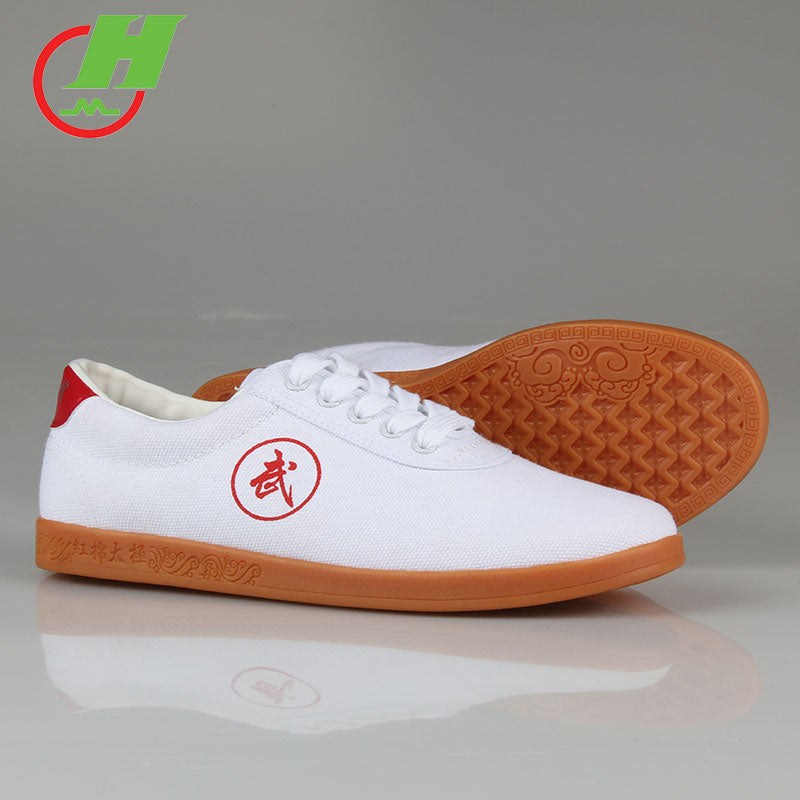 Kişilər və qadınlar üçün qırmızı pambıq Tai Chi ayaqqabıları, yumşaq vətərli alt döyüş sənəti ayaqqabıları, Tai Chi məşq ayaqqabıları, yaz və yay nəfəs alan kətan, sürüşməyən və aşınmaya davamlı
