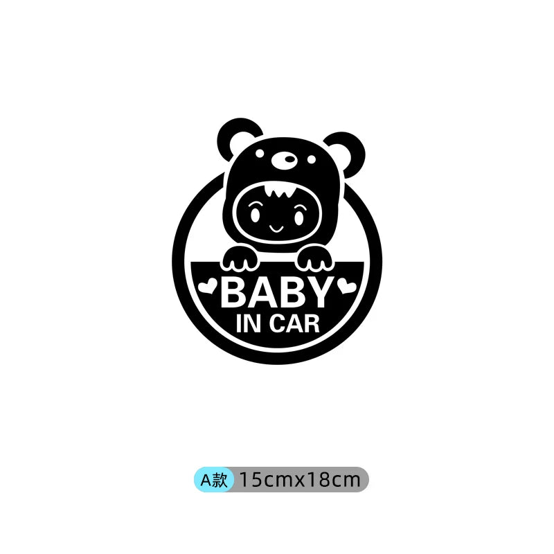 Avtomobildəki körpə stikerləri, avtomobildəki körpələr və uşaqlar üçün xəbərdarlıq stikerləri.